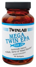 TwinLab - Mega Twin Epa (Fish Oil), 60 softgels