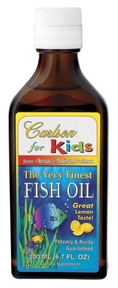 Carlson Laboratories - Kids Very Finest Fish Oil Lemon, 6 fl oz liquid