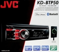 JVC KD-BTP50 In-Dash Single DIN CD/MP3/WMA Receiver with Included Bluetooth Adapter, USB and Auxiliary Input (JVC KDBTP50) ( JVC Car audio player )