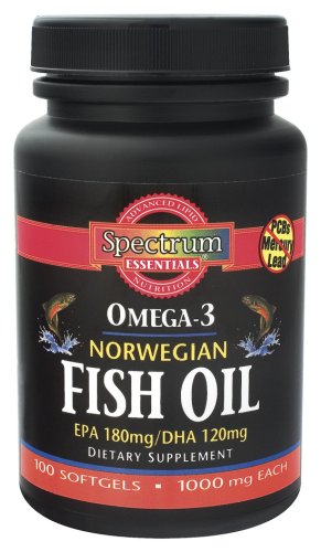 Spectrum Naturals - Norwegian Fish Oil, 100 capsules ( Spectrum Omega 3 ) รูปที่ 1