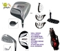 รูปย่อ Boys Left Hand "Impact" 16 Piece Combo Golf Club Set w450cc Driver, Stand Bag & Free Putter & 3 Head Covers; Teen or Tween Length Fast Shipping ( American Golf Golf ) รูปที่1