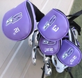 Ladies Left Handed S5 Complete Golf Club Set with Bag Square Drivers, Hybrids, Putter, Wedge, Bag Womens LH ( Precise Golf )