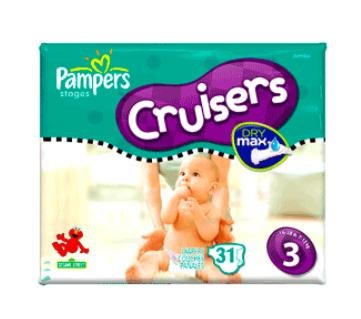 Pampers Cruisers, Size 3, 31-Count (Pack of 6) รูปที่ 1