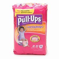 Huggies Pull-Ups Training Pants for Girls with Learning Designs, Jumbo Pack, Size 2 4T-5T 19 ea รูปที่ 1