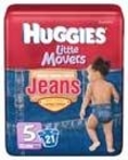 Huggies Little Movers Diaper Jeans Size 5 (Over 27 lbs), 21.0 CT (3 Pack) ( Baby Diaper Huggies )