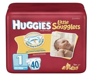 HUGGIES SUPREME L/S STEP 1 , LITTLE SNUGGLERS JUMBO รูปที่ 1