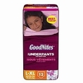 Goodnites Underpants Girls Underpants for Nighttime, Jumbo Pack, Large/Extra Large, 12 ea