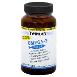 TwinLab - Omega-3 Fish Oil, 1000mg, 100 softgels รูปที่ 1