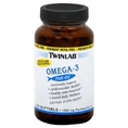 TwinLab - Omega-3 Fish Oil, 1000mg, 100 softgels