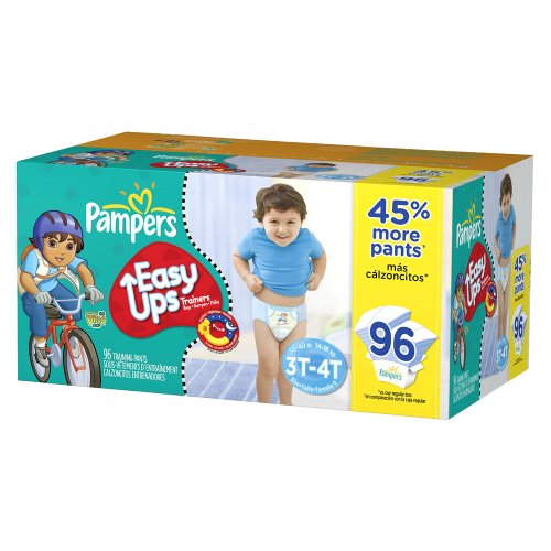 Pampers Easy Ups Boys' Value Pack 3T/4T - Size 5 (96 Count) รูปที่ 1