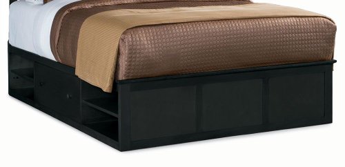 Queen American Drew Sterling Pointe Storage Platform Bed in Black Finish  รูปที่ 1