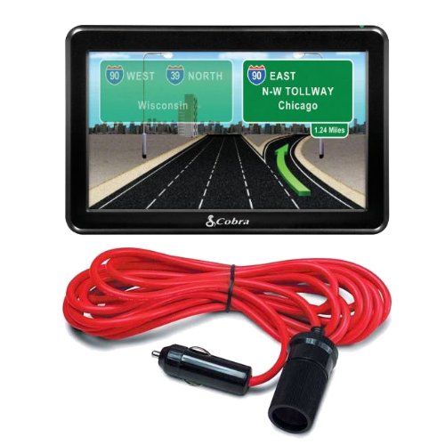 Cobra 7750 PRO Professional Driver 7 Inches Portable GPS Navigator with Enhanced Truck-Specific Routing with Extension Cord and Cigarette Lighter Plug ( Cobra Car GPS ) รูปที่ 1