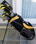 Men's Complete Golf Club Set Driver, Fairway Wood, Hybrids, Irons, Putter & Deluxe Stand Bag Superior Quality Golf Equipment 