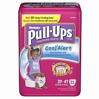 Huggies Pull-Ups Training Pants for Girls with Cool Alert, Jumbo Pack, Size 3T-4T 23 ea รูปที่ 1