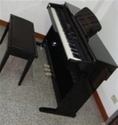 เปียโนไฟฟ้าของใหม่ราคาถูก มาตรฐาน 88 คีย์ สวยงามเหมือนเปียโนไม้ อัฟไลท์ พรอมเก้าอี้เบาะหนังอย่างดี