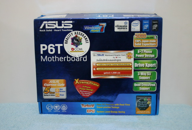 มี Mainbord Asus P6T Supports DDR3 Bus 2000 สภาพกริ๊บ ยกล่อง ประกันยาวๆ มาขายครับพี่น้อง  รูปที่ 1