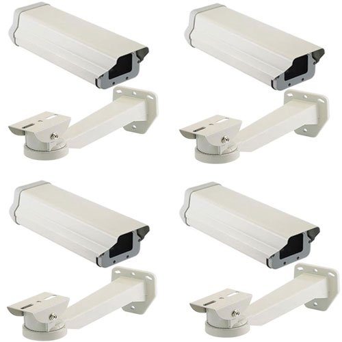 VideoSecu 4 Pcs Outdoor Weatherproof Heavy Duty Aluminum CCTV Security Camera Housing Wall Mount 1RP ( CCTV ) รูปที่ 1