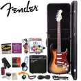 Squier by Fender Stop Dreaming, Start Playing Value Pack: Brown Sunburst SE Special Strat with Squier SP-10 Amp (Upgrade Pack includes: Squier Strings, Fender String Winder, Samson Headphones, Fender Guitar Slide, Dunlop Capo, Fender String Care & Polishing Kit & MBT Hard Case) Fender/ GO-DPS 12 Pack Pick Sampler (Part# DPS-FN-SAMPLER) ( Squier by Fender guitar Kits ) )