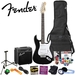 รูปย่อ Squier by Fender Stop Dreaming, Start Playing: SE Special Classic Black Strat with Squier SP-10 Amp (Upgrade Pack includes: Fender/ GO-DPS 12 Pack Pick Sampler (Part# DPS-FN-SAMPLER), Squier Strings, String Winder & Samson PH60 Headphones ( Squier by Fender guitar Kits ) ) รูปที่1