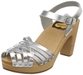 รูปย่อ Swedish Hasbeens Women's Braided Sky High Clog ( Ankle Strap Sandal ) รูปที่1