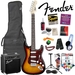 รูปย่อ Squier by Fender Stop Dreaming, Start Playing Value Pack: Brown Sunburst SE Special Strat with Squier SP-10 Amp (Also includes: Samson Headphones, Fender Guitar Slide, Dunlop Capo, Fender/ GO-DPS 12 Pack Pick Sampler (Part# DPS-FN-SAMPLER) & Fender String Care & Polishing Kit ( Guitar Kits ) รูปที่1