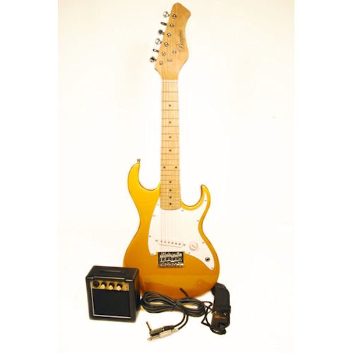 Barcelona 1/2 Size Mini Electric Guitar Package- Gold ( Guitar Kits ) รูปที่ 1