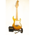 Barcelona 1/2 Size Mini Electric Guitar Package- Gold ( Guitar Kits )