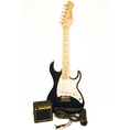 Barcelona 1/2 Size Mini Electric Guitar Package- Black ( Guitar Kits )