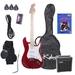 รูปย่อ Kalos by Cecilio EGP-MR 39" Metallic Red Electric Guitar Package with 15 Watt Amp and DVD Lesson ( Kalos by Cecilio guitar Kits ) ) รูปที่2