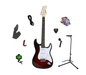 รูปย่อ Legacy Solid Body Electric Guitar, Red Burst, w Accessory Bundle ( Guitar Kits ) รูปที่1