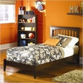 Atlantic Furniture Brooklyn Simple Platform Youth in Antique Walnut Brooklyn Simple Platform Youth Bed in Antique Walnut 