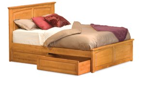 Monterey Bed - King with Raised Panel Footboard and Underbed Storage by Atlantic Furniture  รูปที่ 1