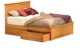 Monterey Bed - King with Raised Panel Footboard and Underbed Storage by Atlantic Furniture 