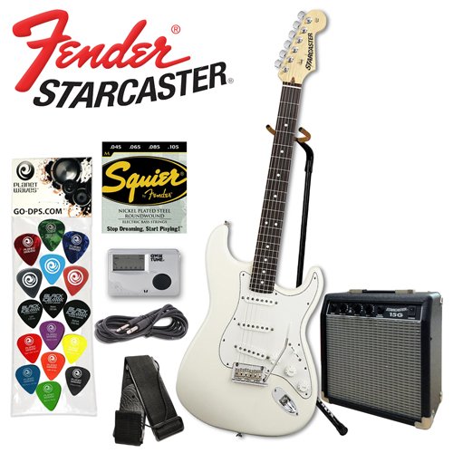 Fender Starcaster Electric Guitar, White ( Fender guitar Kits ) ) รูปที่ 1