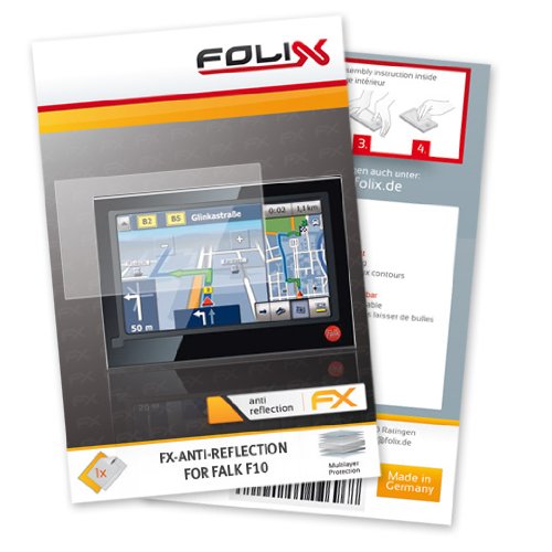 FoliX FX-ANTIREFLEX Antireflective screen protector for Falk F10 / F-10 - Anti-glare screen protection! รูปที่ 1