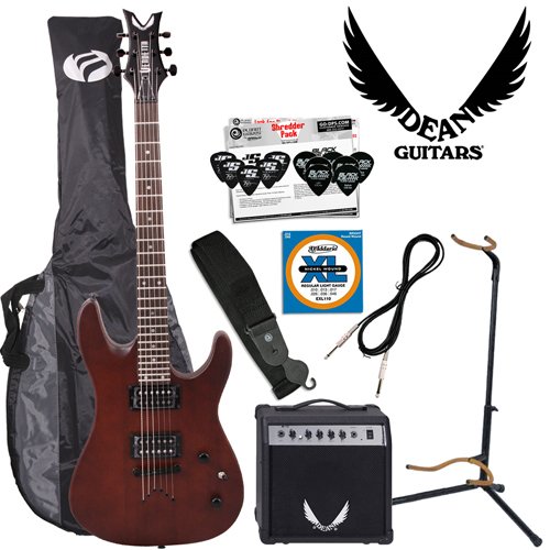 Dean Vendetta XM Satin Natural (VNXM-SN) Electric Guitar Kit - Includes: SignaFlex SF2210 Guitar Cable, Planet Waves PWS-100 Guitar Strap, D'Addario EXL110, Planet Waves 12-Pick Shredder Pack, TKL 5130 Gig Bag & Dean M10 Amp ( Guitar Kits ) รูปที่ 1