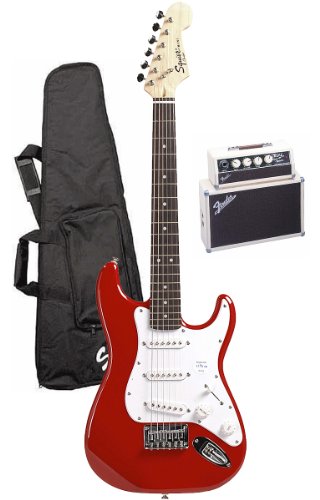 Fender® Squier® Children's Electric Guitar Package - Red ( Guitar Kits ) รูปที่ 1