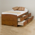 PrePac Monterey Platform Storage Bed 