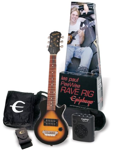 Epiphone LP Les Paul Pee Wee Rave Rig, Includes Mini Guitar, Vintage Sunburst ( Epiphone guitar Kits ) ) รูปที่ 1