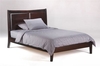 รูปย่อ Saffron Eastern King Platform Bed w/ Dark Chocolate Finish plus 4-Drawer Set (Oak bed) รูปที่2