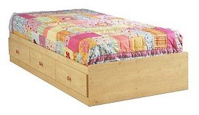 Country Style Romantic Pine Finish Mates Bed  รูปที่ 1