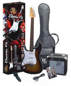 SX RST 3/4 LH 3TS Left Handed Short Scale Guitar Package with Amp, Carry Bag and Instructional DVD ( Guitar Kits ) รูปที่ 1