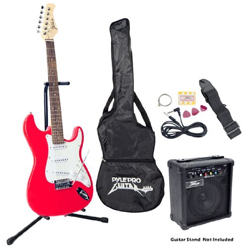 Pyle-Pro PEGKT15R Electric Guitar Pack, Red ( Pyle-Pro guitar Kits ) ) รูปที่ 1