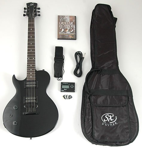 Callisto 1K BK Left Handed Guitar Package w/Amp, Strap, Cord, Carry Bag and Instructional DVD ( Guitar Kits ) รูปที่ 1