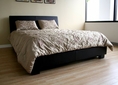 Queen Size Leather Platform Bed by Wholesale Interiors 