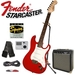 รูปย่อ Fender Starcaster Strat Electric Guitar, red ( Guitar Kits ) รูปที่1