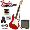 Fender Starcaster Strat Electric Guitar, red ( Guitar Kits )