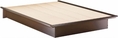 Contemporary Platform Bed with Moulding 60in 