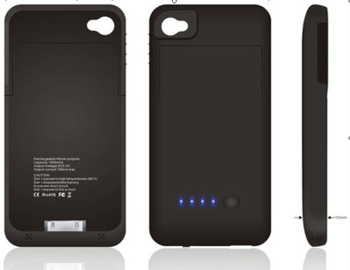 จำหน่าย External Battery สำหรับ iPhone4 1900mAh  รูปที่ 1
