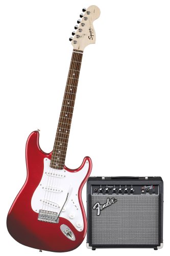 Squier by Fender Stop Dreaming-Start Playing Set: Affinity Special w/ Fender 15G Amplifier, Metallic Red ( Guitar Kits ) รูปที่ 1